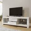 LED Living Room Set High Gloss TV Stand Display Cabinet White Cupboard Storage