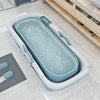 Lidded Bathtub Folding Portable BathTub Adult Kids Warm Spa Soaking Barrel Bucke