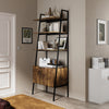 Freestanding Bookshelf Cabinet Industrial Wood Storage Display Shelf Cupboard