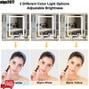 Modern Vanity Makeup Desk Dressing Table Set with LED Lights HD Mirror 6 Shelves