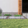 20 Panels Garden Fence Metal Picket Border Outdoor Lawn Flower Edging Decorative