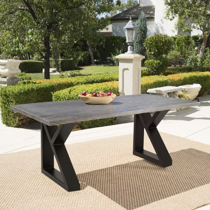 2pcs Industrial K-Shape Metal Table Legs for Dining Table/Desk/Hall/Garden Table