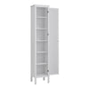 Bathroom Mirror Cabinet Storage Single Door Tallboy Mirrored Cupboard Furniture