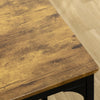 Breakfast Bar Table Set 5 Piece Industrial Dining Table Stools for Kitchen Home