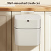 Wall Mounted Waste Bin Kitchen Cabinet Door Cupboard Hanging Trash Can Lid Cover