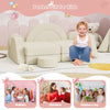 Kids Play Couch Set Fold Out Modular Sofa Creative Playhouse Creamy White New