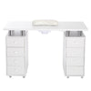 Professional Manicure Nail Table Beauty Salon Storage Station Desk With Drawers