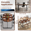 Oval Home Office Table Large Business Furniture-Brown