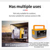 500W Portable Power Station 500Wh Electronic Generator Backup RV Lithium Battery
