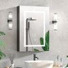 Bathroom Mirror Cabinet Wall Mounted - Dimmable Mirror Cabinet with LED Lights