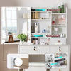 Hollywood White Makeup Dressing Table Stool Set Dresser Desk Mirror 10 LED Bulbs