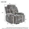 ELECTRIC POWER LIFT RISER RECLINER CHAIR ARMCHAIR W/ CUP HOLDERS & USB PORT GREY