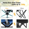 Folding Camping Chair 360° Swivel Portable Beach Outdoor Seat W/ Cup Holder &Bag
