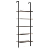 5-Tier Ladder Shelf Bookshelf Wall Mounted Storage Organizer Plant Display Rack