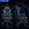 Computer Desk Seat Gaming Office Chair Swivel Recliner Executive Footrest Green