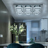 Modern LED Ceiling Lights Crystal Chandelier Living Room Bedroom Pendant Lamp