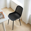 4-Piece Kitchen Dining Chairs Home Office Meeting Chair Set Modern Plastic Seat