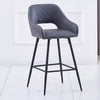 2 X Bar Stools Velvet Breakfast Chair Kitchen High Counter Stool Pub Restaurant