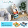 Home Office Storage Cart 6 Drawer Utility Storage with Wheels