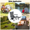 Camping Lounge Chair 2 in 1 Portable Reclining Beach Chair With Footrest