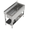 Commercial Restaurant Stainless Steel Sink 120cm Single Bowl Kitchen Wash Table