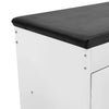 Wooden Ottoman Shoes Storage Rack Bench Padded PU Seat Cabinet Cupboard Stand UK