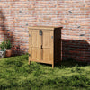 Wooden Outdoor Garden Cabinet Utility Storage Tools Shelf BoxShed Pent Roof Box