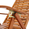 Bamboo Sun Lounger Garden Deck Chair Recliner Sun Chair Bed 5 Level Adjustable