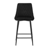 2x Velvet Bar Stool Metal Leg Breakfast Pub Chairs Kitchen Counter Furniture