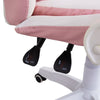 Racing Gaming Office Chair Swivel PU Leather Computer PC Desk Chair Pink White