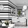 3D Bold Stripe Wallpaper Black White Contrasting Wall Decoration Living Room Art