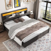 6ft Super King Upholstered Ottoman Bed Frame with Hydraulic Storage & Headboard