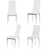 Round Dining Table Bistro Chairs Clear Glass Tabletop with X Shaped Chrome Legs