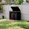 OUTDOOR WHEELIE BIN STORAGE METAL DOUBLE SHED DUSTBIN RUBBISH SCREEN SHELTER NEW