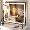 Hollywood Mirror High Definition Bluetooth Speaker LED Bulbs w/10x Totdsvvpnjxbv