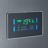Black LED Shower Panel Column Tower Stainless Steel Rain Massage Body Jets Mixer