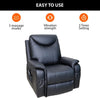 Electric Recliner Massage Sofa Chair Heating w/ Remote Control XMAS Gift