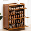 3 Drawer 5 Tiers Shoe Cabinet Footwear Rack with Flip Doors for Hallway Entryway