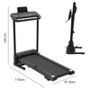 Electric Walking Pad LCD Treadmill Foldable Smart BLUETOOTH Running Machine UK