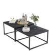 FATIVO Marble Nesting Coffee Table Stacking Table fr Living Room Bedroom Balcony