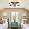 Modern LED Ceiling Fan Light Dimmable Bedroom Living Room Fan Lamp with Remote