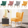 Small Wingback Oyster Armchair Scallop Shell Dining Chair Lounge Occasional Sofa