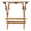 Portable Camping Bamboo Wooden Table Breakfast Writing Laptop Table Adjustable