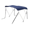 Heavy Duty Boat Bimini Top Canopy 900D Polyester Sunshade Shelter Steel Frame UK