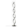 Black Twist Floor Lamp Living Room Light Integrated LED Standard Standing Light