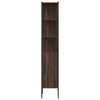 Bathroom Cabinet Brown Oak 33x33x185.5 cm Engineered Wood