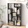 120cm Tall Bookshelf Modern Geometric Bookcase Book Storage Organizer Black
