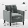 Upholstered Armchair Study Modern Velvet Accent Chair