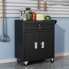 1 Drawer 2 Doors Roll Cab Tool Chest Box Cabinet Tool Storage Bin Cupboard Cart