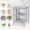 3-Tier Bedside Table Bedroom Nightstand Cabinet End Sofa Side Table Storage